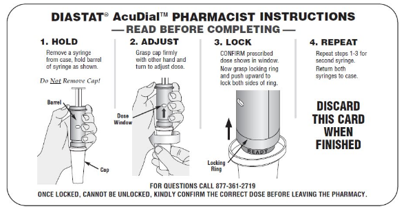 Diastat AcuDial Pharmacist Instructions